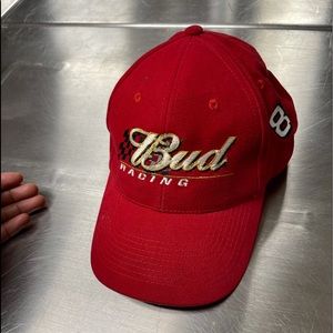 Vintage Budweiser #8️⃣ racing hat solid 🔴